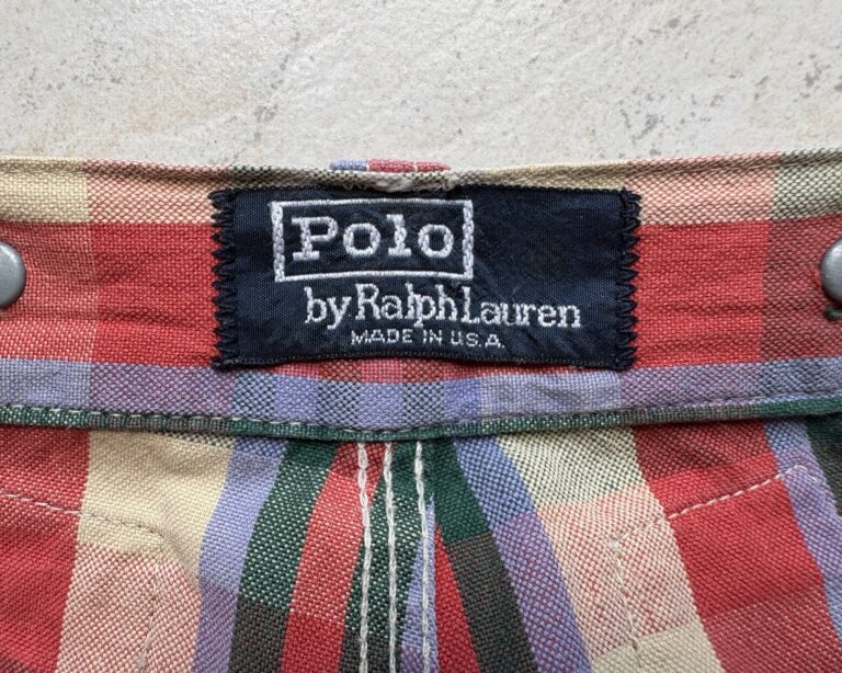 イタリア古着ディグ日記 #2 Polo Ralph Lauren (ポロ ラルフローレン) マドラスチェック ショート トラウザーズ