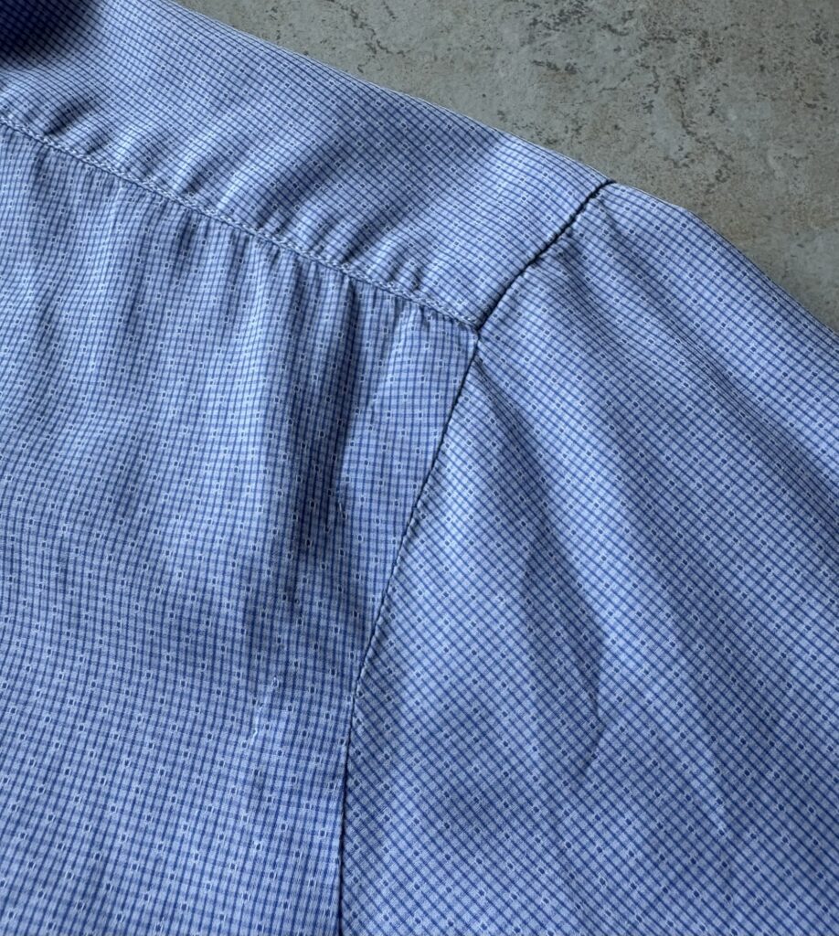 シャツの袖付け