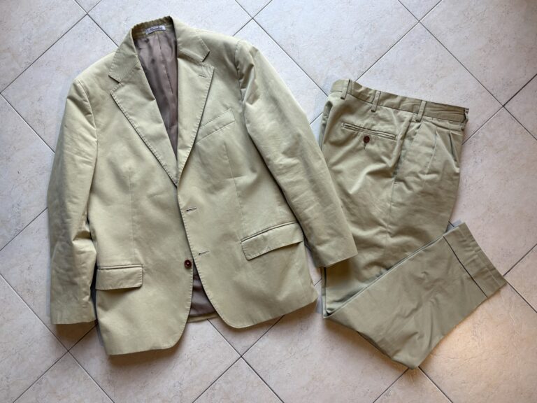 イタリア古着ディグ日記 #17 DE PAZ(デ パズ) コットンスーツ