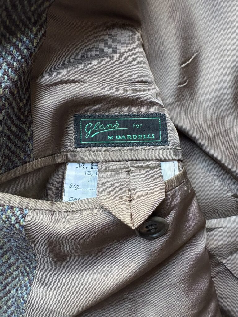 Glans per M.Bardelli Tweed Jacket タグ