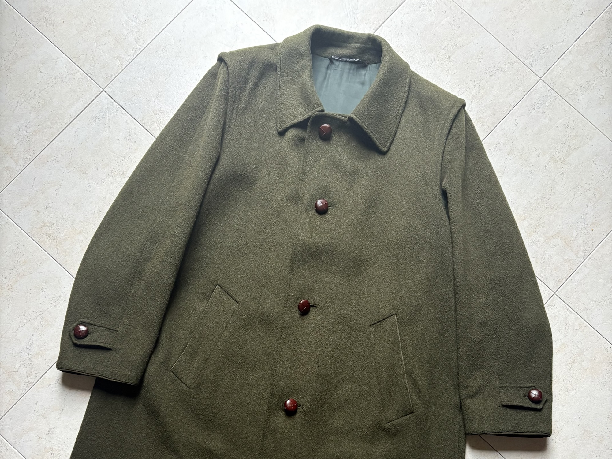 イタリア製ローデンコート 1970年代フランスのウールローデンコート 1970's French Wool Roden