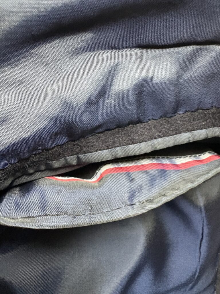 ローマのサルトリア G.VIGLIANTI ネイビーフランネルブレザー　ポケット裏地