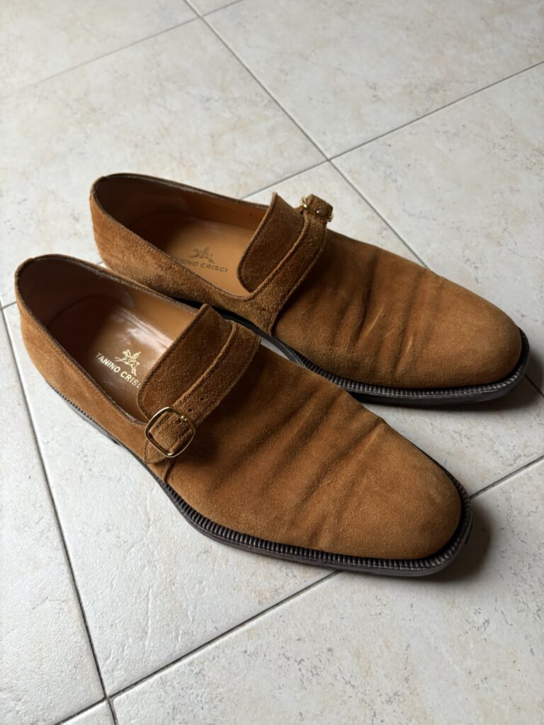 Tanino Crisci シングルモンクストラップシューズ　横からの写真