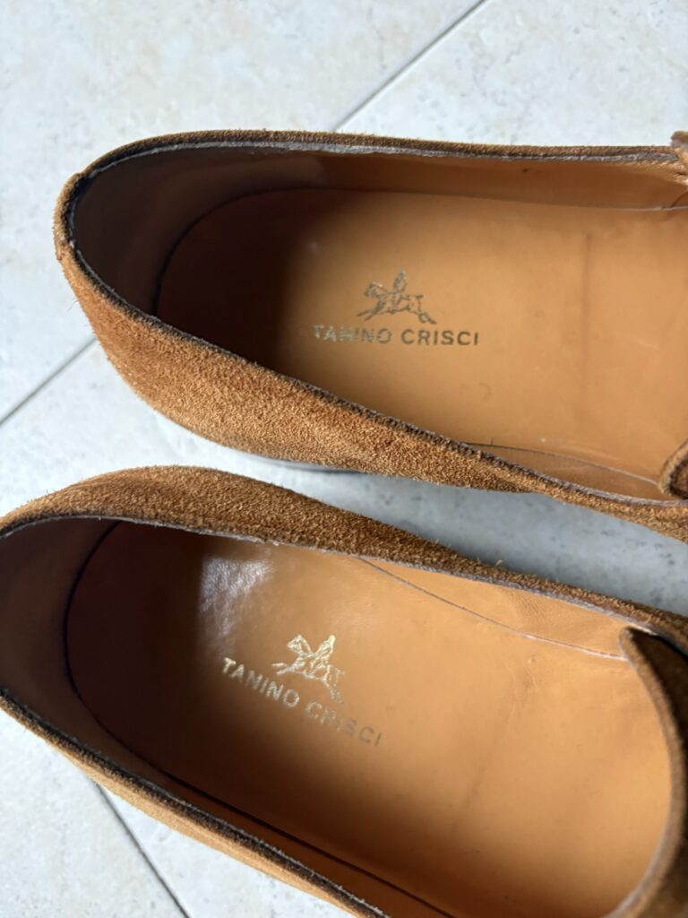 Tanino Crisci シングルモンクストラップシューズ　ロゴの様子