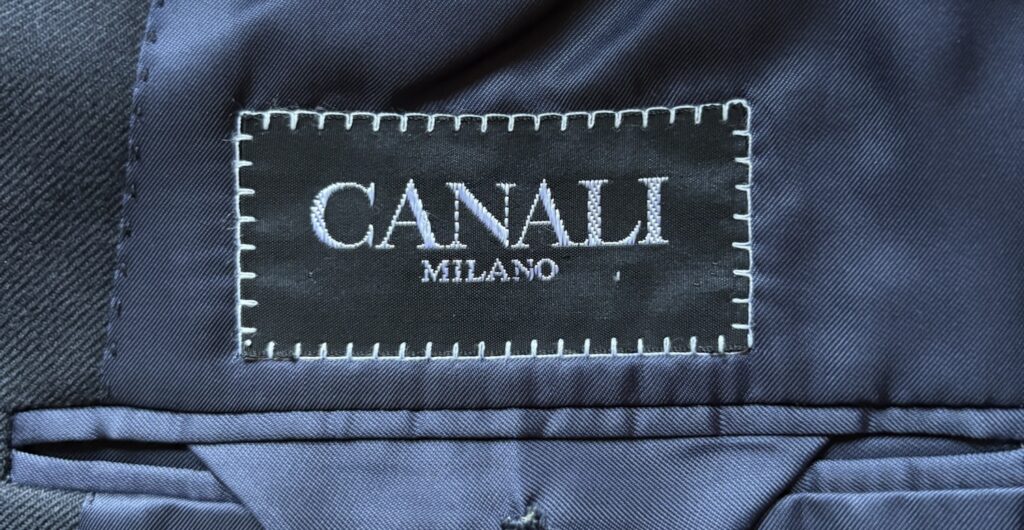 Canali（カナーリ／イタリア・ブリアンツァ）の私物ジャケットのロゴ