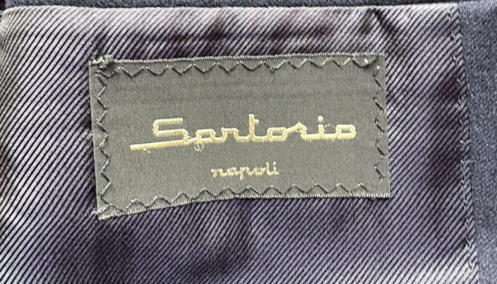 Sartorio（サルトリオ／イタリア・ナポリ）の私物ジャケットのロゴ