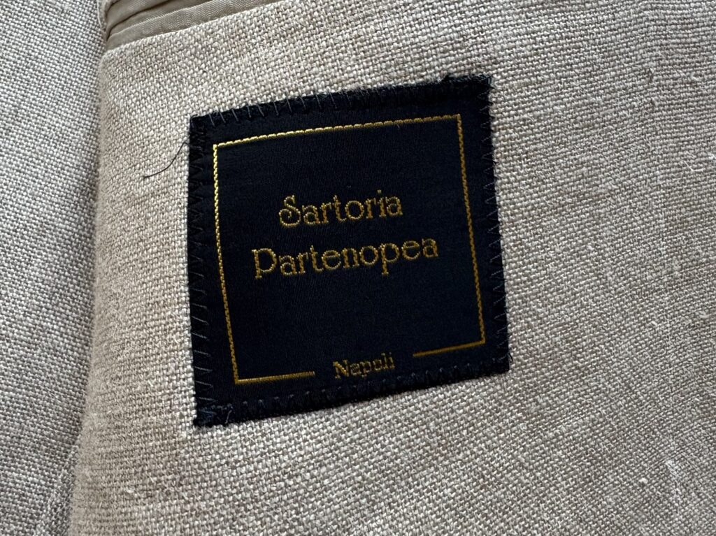 Sartoria Partenopea（サルトリア・パルテノペア／イタリア・ナポリ）の私物ジャケットのロゴ