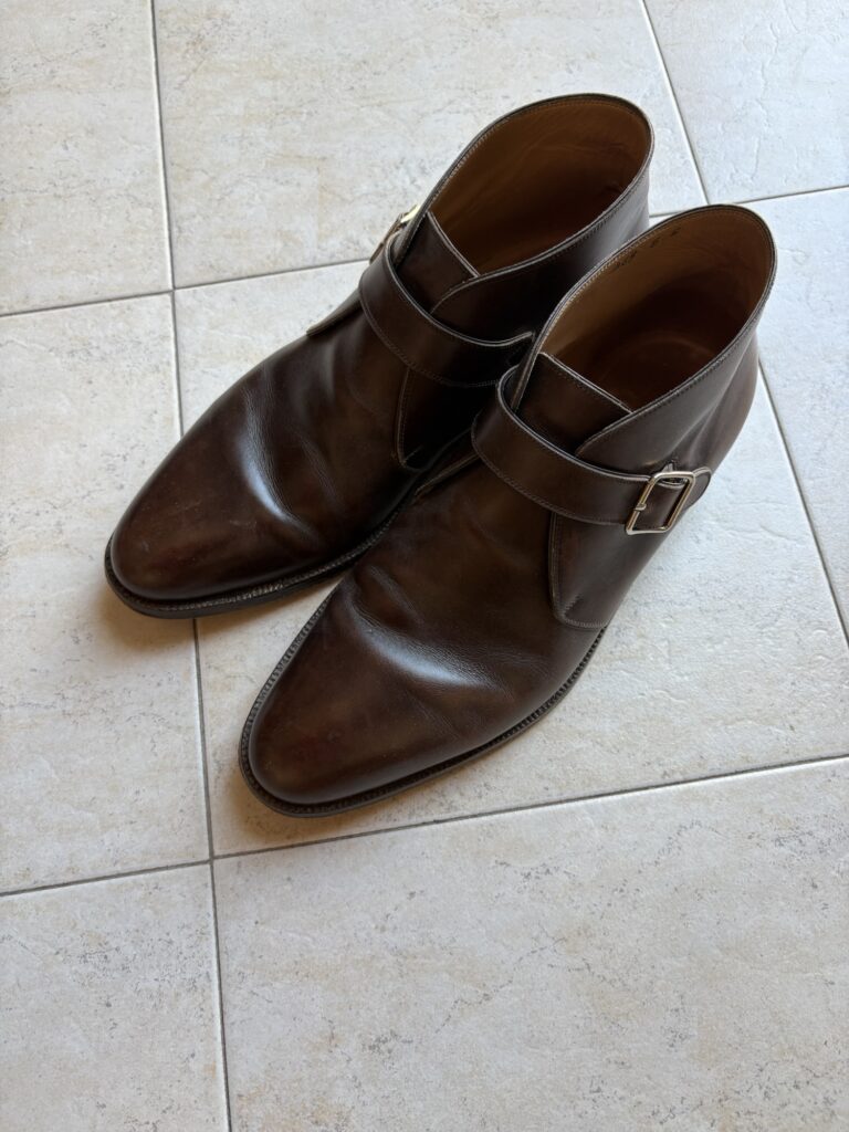 Bonora シングルバックル ショートブーツ