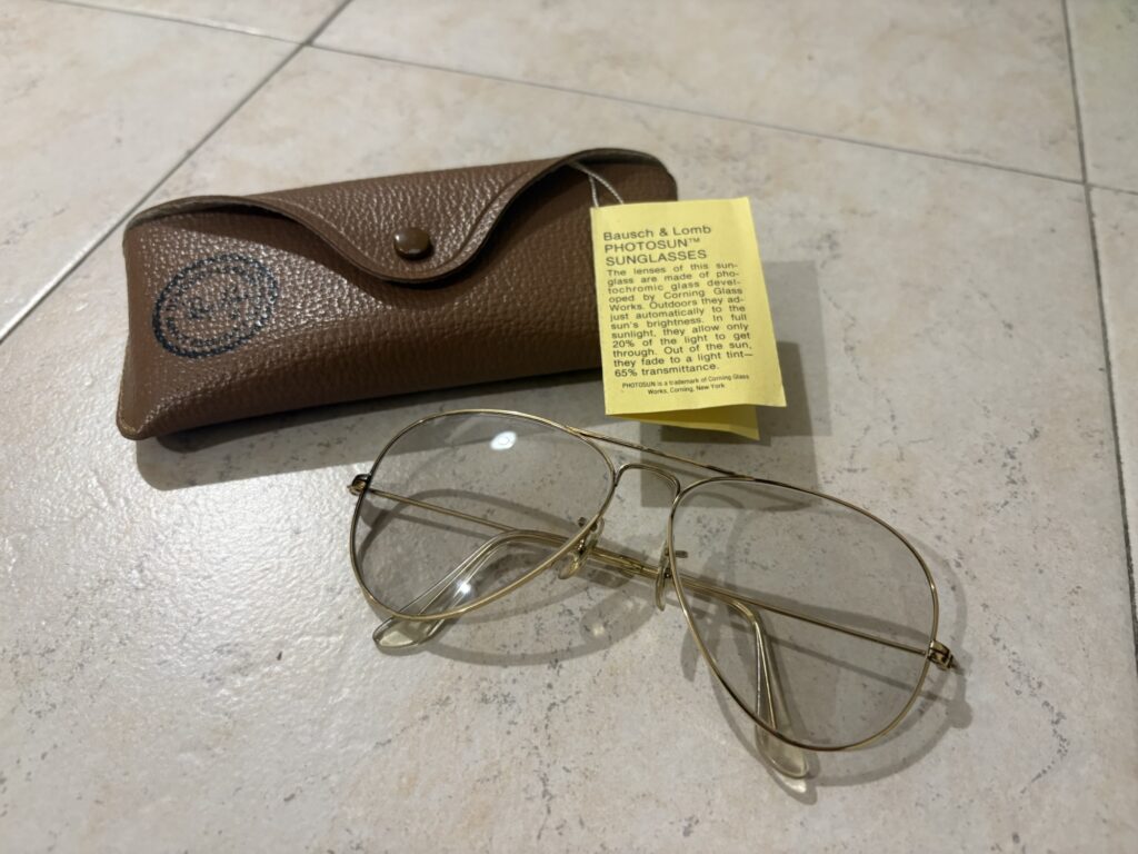 光を読むガラス｜ボシュロム製 Ray-Ban アビエーターとPhotosunレンズ