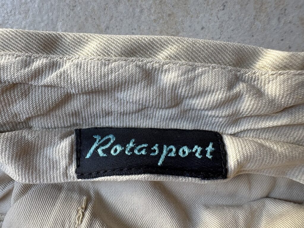 イタリア古着ディグ日記 #28 Rota Sport(ロータ スポーツ) チノトラウザーズ