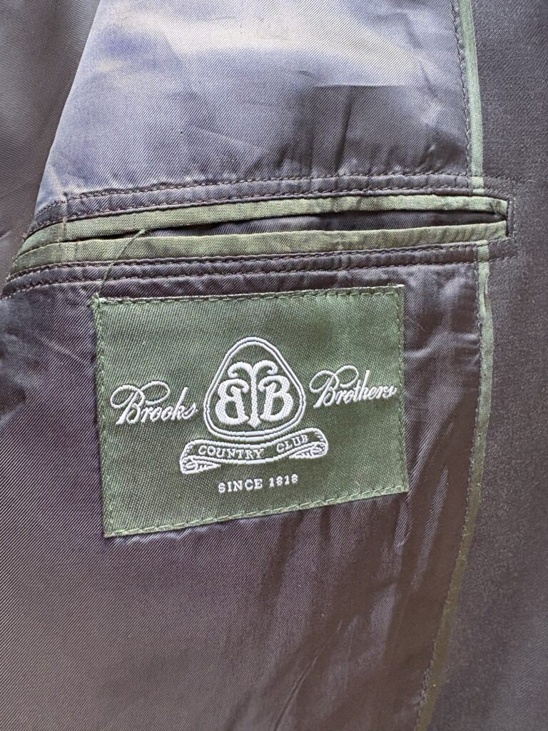 Brooks Brothers Country Club Blazer　ロゴの様子